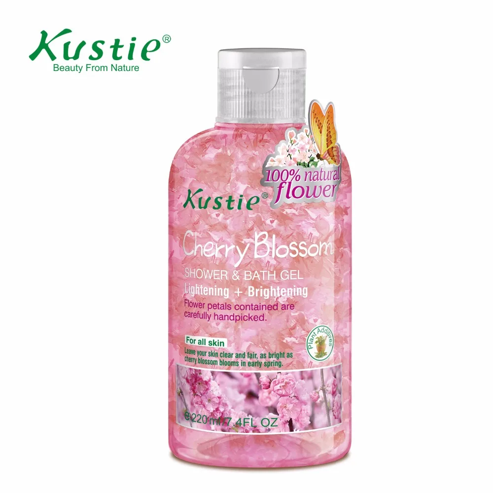 Kustie Skin Whitening Shower Gel & Hydrating Cherry Blossom Liquid Soap