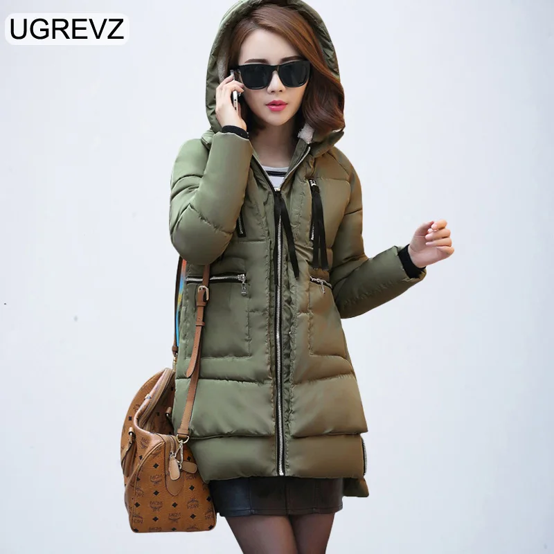 M106AyGreen UGREVZ женские зимние куртки для беременных пуховая куртка для беременных верхняя одежда парки Зимняя одежда Женская пуховая куртка - Цвет: M106AyGreen
