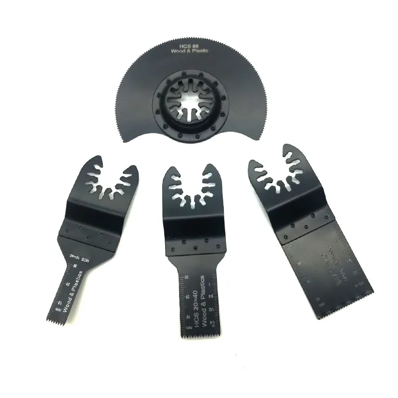 4pcs 4 шт./компл. мульти-Функция пильный диск для осциллирующего инструмента Мультитул пилы для реставратора Мощность деревянные биты для режущего инструмента - Цвет: 4pcs
