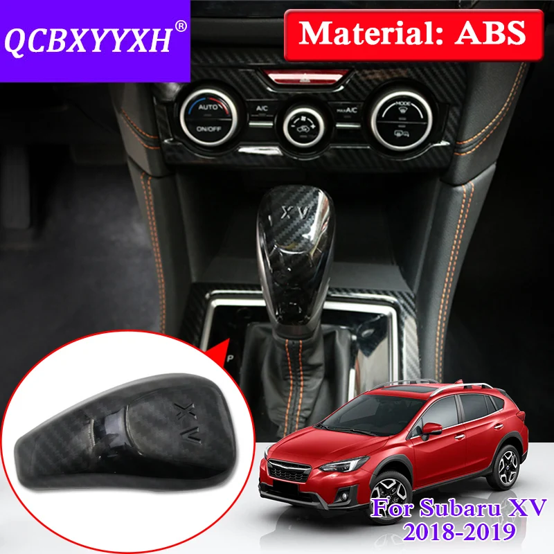 QCBXYYXH для Subaru XV Impreza наклеиваемого покрытия для автостайлинга из ABS Chorme Стикеры рукоятки рычага КПП крышка автоматическая стиральная машина Шестерни рукоятка рычага переключения передач крышка