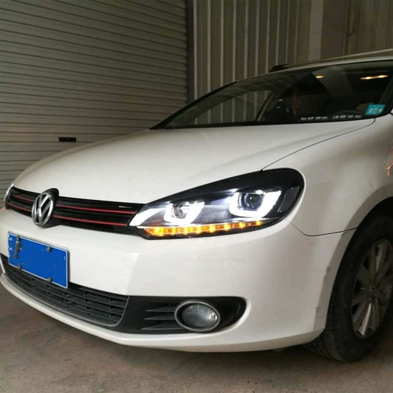Vland автомобильный Стайлинг головной светильник для Golf6/MK6 2010- светодиодный головной светильник светодиодный головной фонарь DRL указатель поворота светильник