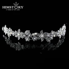 New Design Floral CZ Rhinestone Pearl Bridal Hair Accessories Tiara Hair Wedding Jewelry Wedding Accessoies