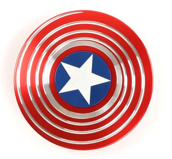Непоседа палец Spinner Американский капитан шустрик подшипник Непоседа ручной Spinner пальцев гироскопа EDC СДВГ время вращения Длинные анти-стресс - Цвет: 2