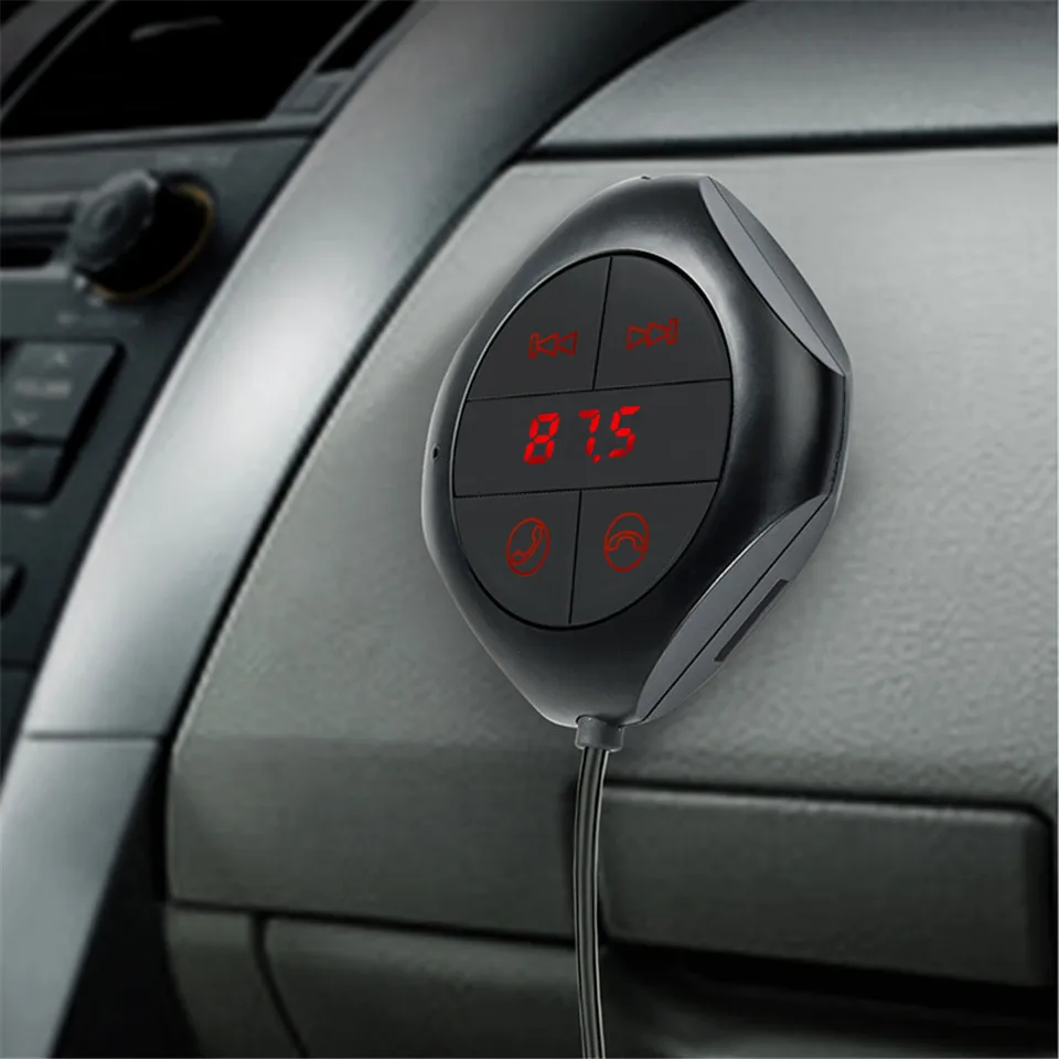 Dual USB Выход Автомобиль Bluetooth fm-передатчик Handsfree Car Kit Музыка MP3 плеер Беспроводной fm-модулятор Поддержка карты памяти/ USB музыка