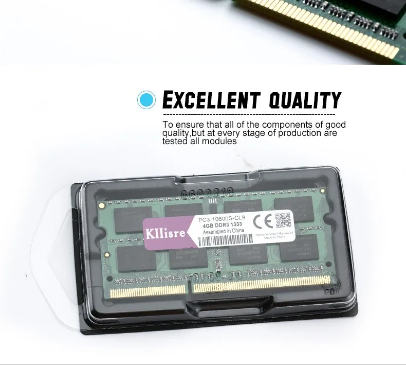 Kllisre DDR3 4 Гб 1333 МГц 1600 МГц 204Pin ноутбук память SO-DIMM ноутбук Ram