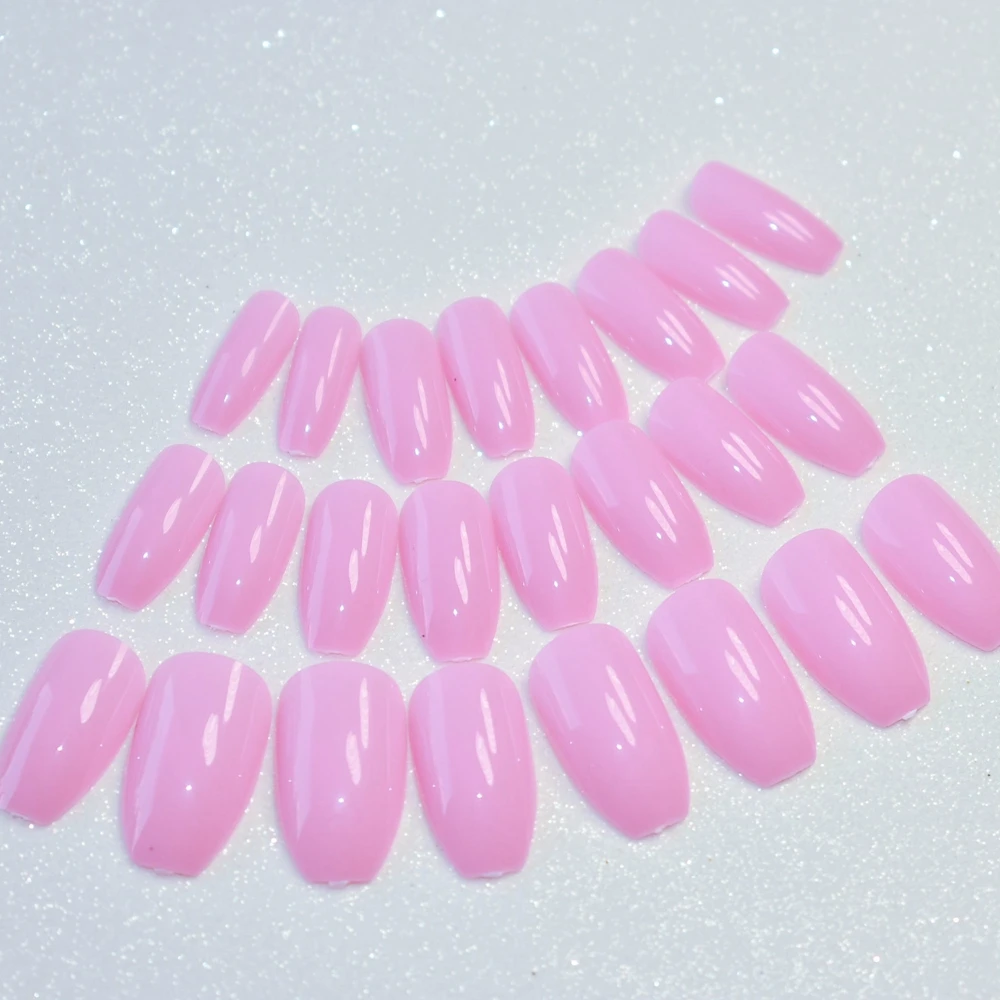 Сахар Виноград фиолетовый накладные ногти форма гроба полное покрытие кончики Средний Canival стиль Arylica ногти для женщин 24 - Цвет: F59-142B