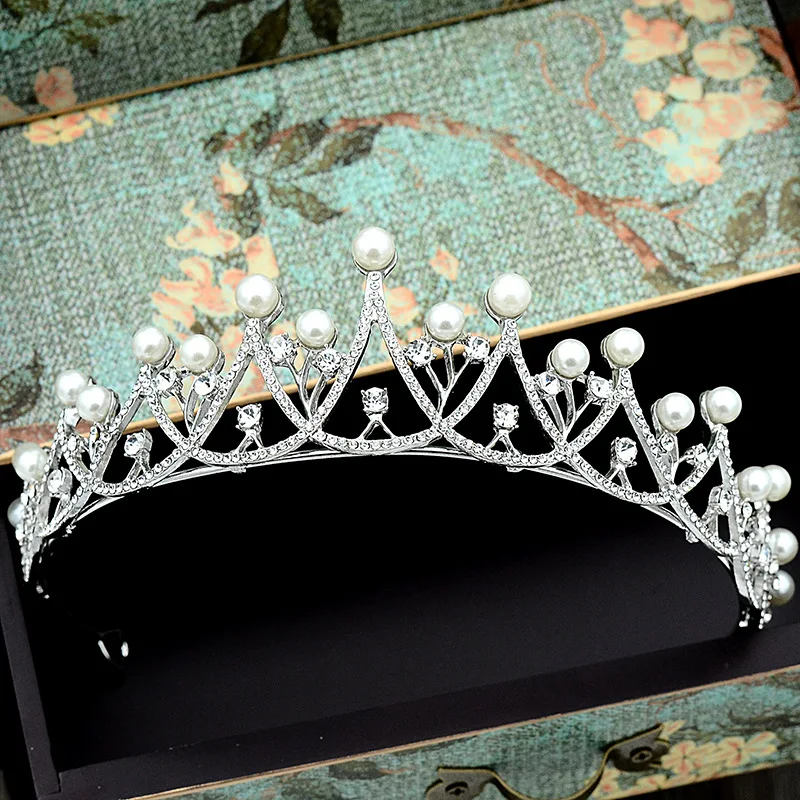 Принцесса свадебное с кристаллами тиара, Корона Принцесса Королева Pageant Пром горный хрусталь Тиара Свадебный ободок аксессуары для волос