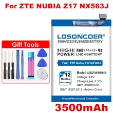 Аккумулятор LOSONCOER 3500mAh Li3932T44P6h806139 для ZTE Nubia Z17 NX563J аккумулятор телефона+ номер отслеживания+ Подарочные инструменты+ наклейки