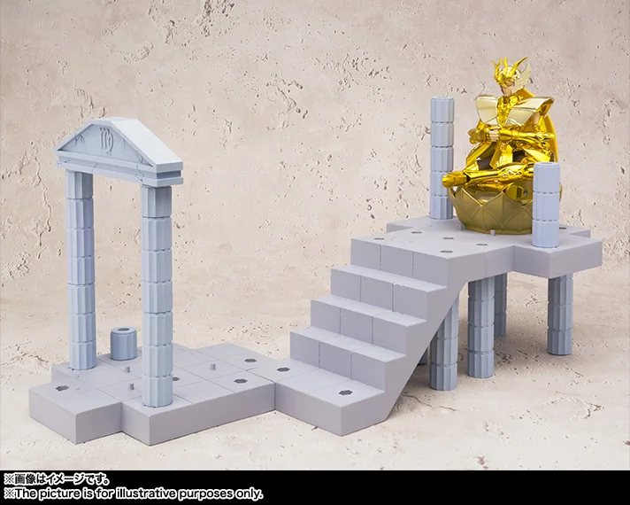 Bandai D. D. Панорама сцена святая Сейя Золотой Миф Ткань Shiryu Shun shaka Athena seiya фигурка модель 10 см - Цвет: Белый