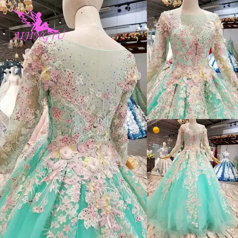 AIJINGYU платья с жемчужинами до пола шлейфом Guangzhou шнуровка Coutures Марокканское