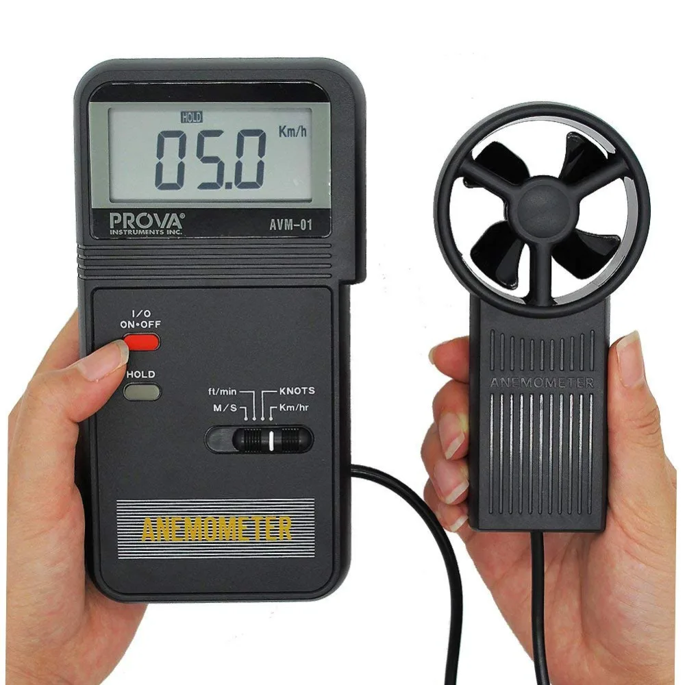 TES AVM-01 цифровой анемометр Поток воздуха метр 0,0-45 м/с AVM01