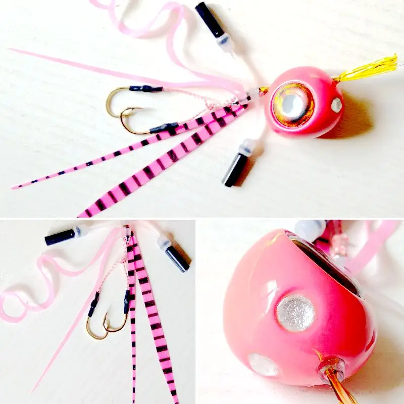 С колокольчиком 3 шт 120 г/100 г/80 г/60 г Kabura Slider Snapper/Sea bream Bottom jig head lead Jig jigging Lumious lure