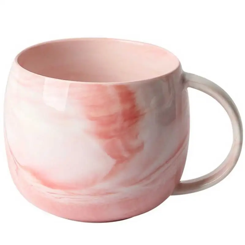 Мраморная кофейная чашка креативная керамическая простая парная кружка чашка для воды неглазурованная Бытовая чашка для завтрака с молоком