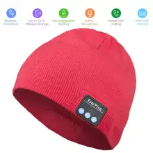 

Wireless Bluetooth Beanie Winter Hat , Removable Headphones, Fits Outdoor Sports, Skiing,Running, Skating, Walking, (Red)