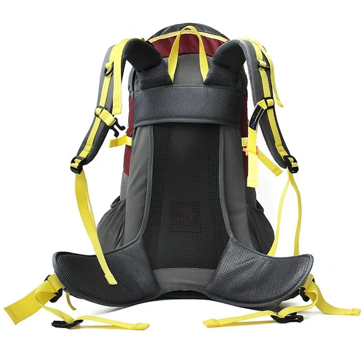45л синий/желтый/бордовый наружное снаряжение дорожная сумка нейлоновый походный рюкзак для кемпинга