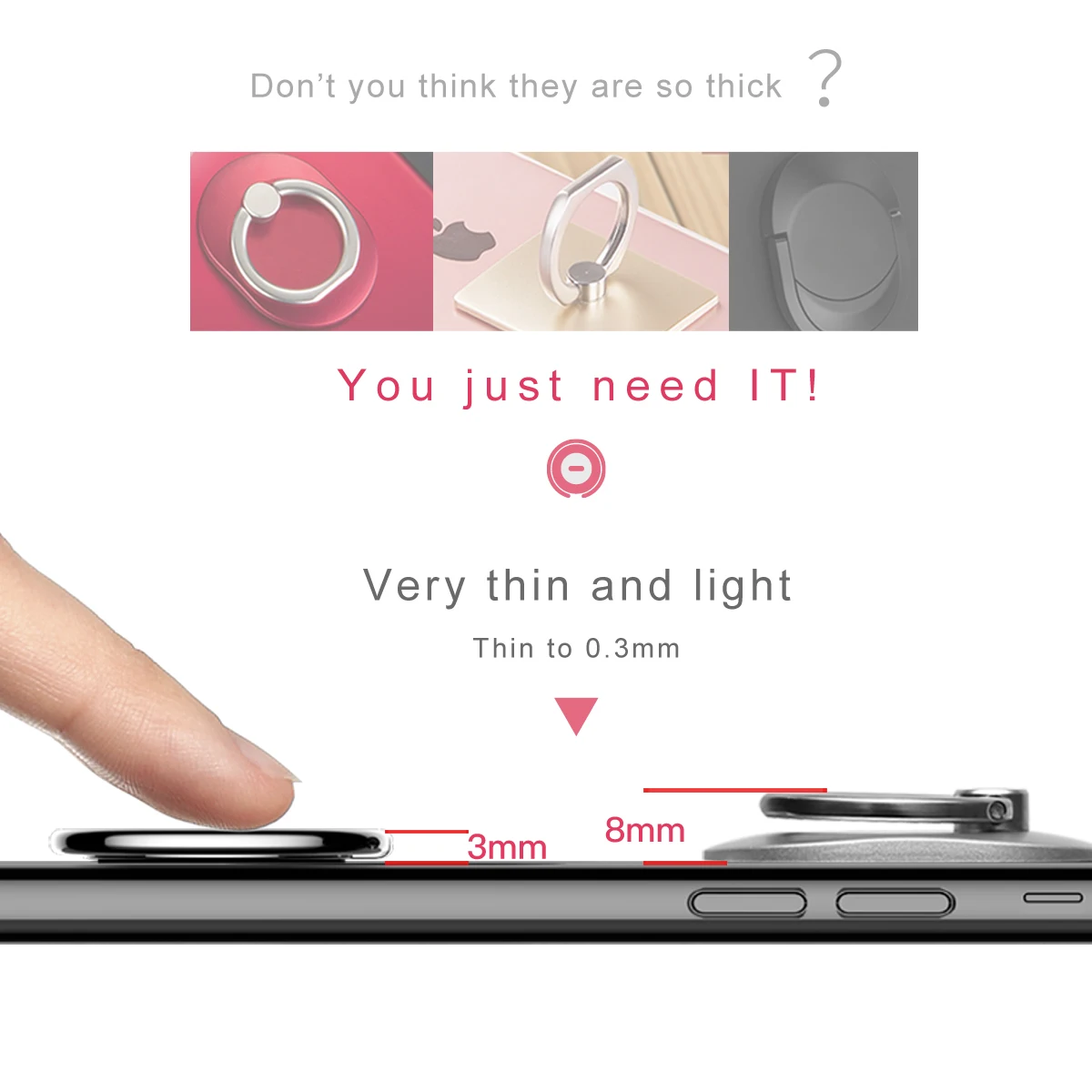 Baseus универсальный символ крепление в виде кольца на палец 360 градусов держатель мобильного телефона Подставка для iPhone 7 6 6s samsung Xiaomi htc huawei