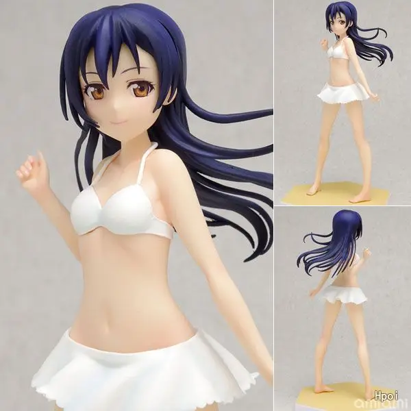 16 см аниме школа идол проект Love Live! Уми Сонода купальник Ver. Сексуальная ПВХ фигурку Коллекционная модель дети игрушечные лошадки куклы