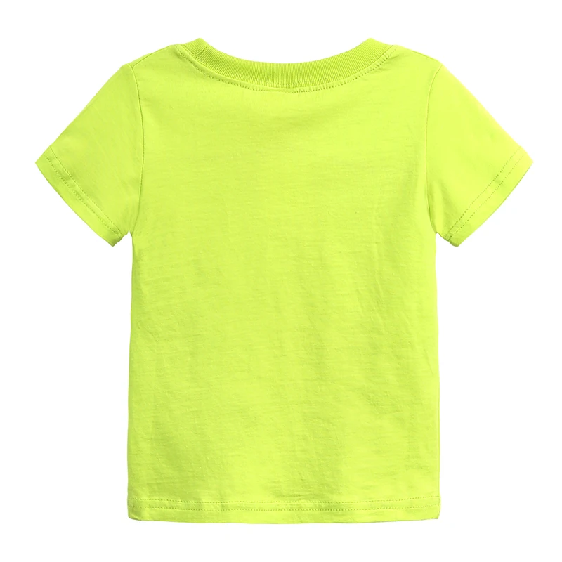 Одежда для маленьких девочек; детская футболка; Clothes2018 модная детская одежда футболки с рисунками для мальчиков и девочек Разноцветные автомобиля летние топы для маленьких мальчиков PR-316