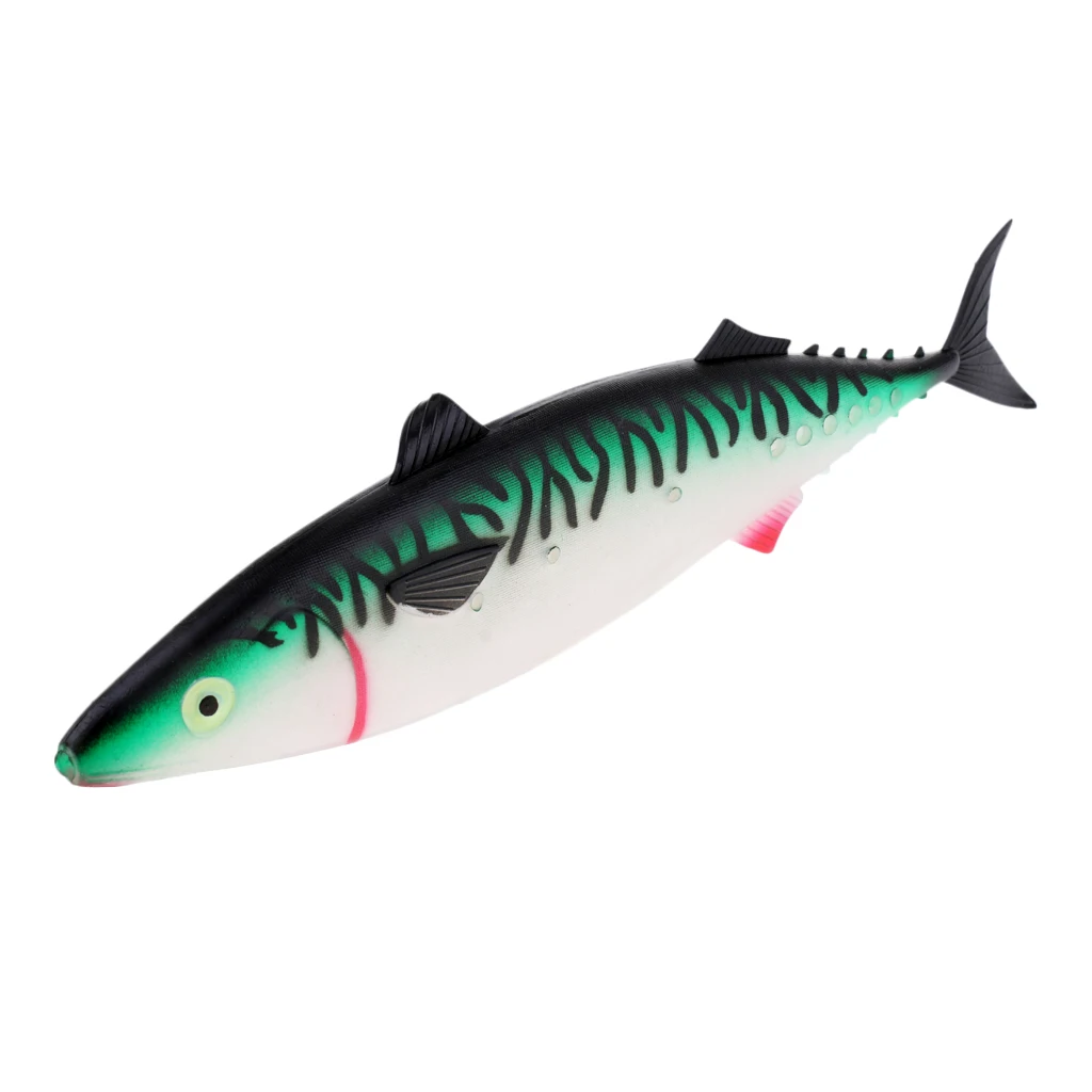 PVC Life-like Soft Baits Simulate Hollow Fish Lure Big Size Deep Sea Fishing Lures 29cm Big Size Game Lure