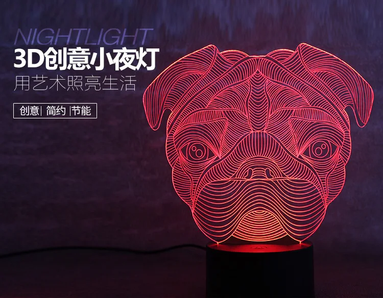Прямая с фабрики shapi Красочный Gradient Night Light теплый дом от ночник не ослепительный свет