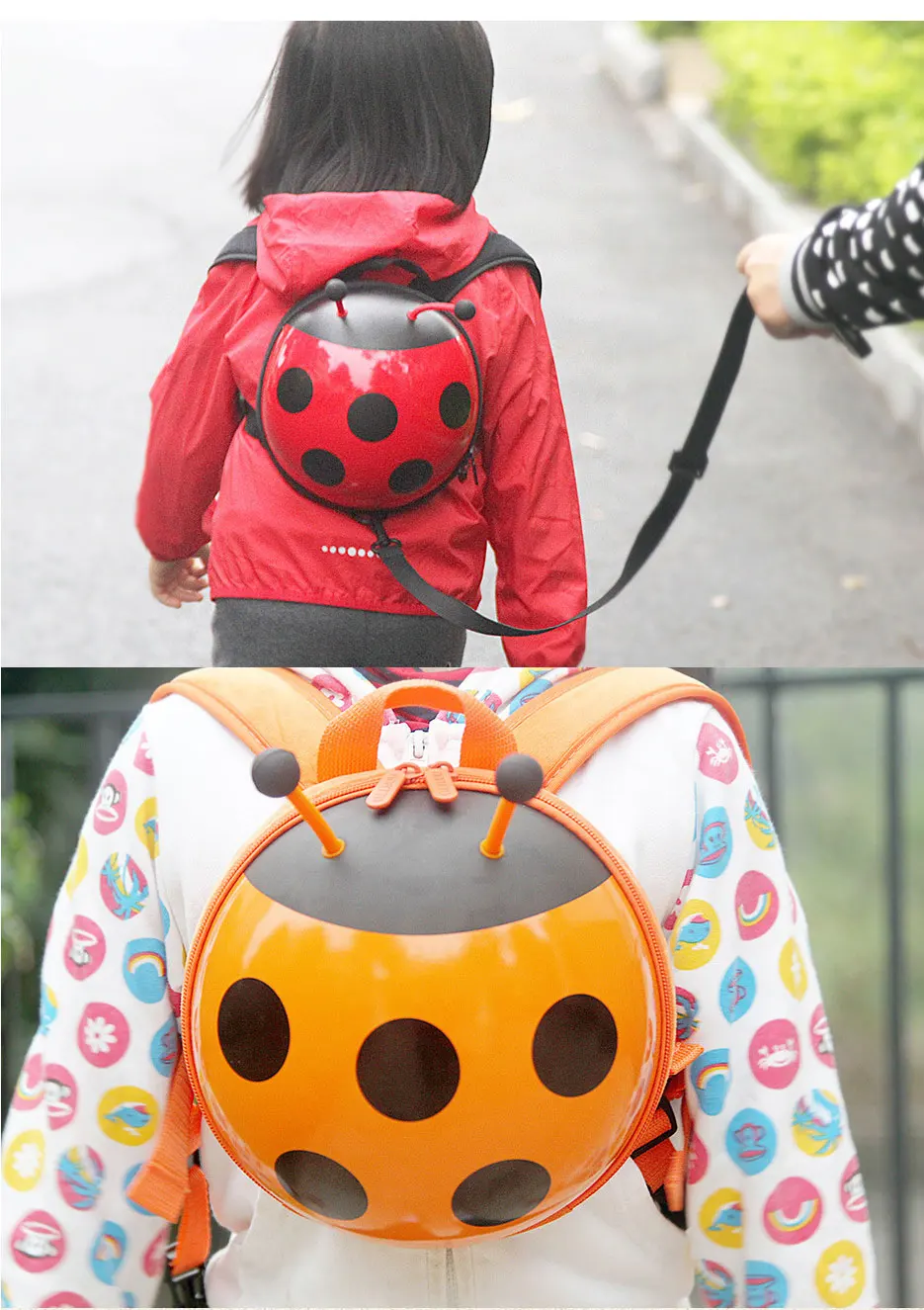 Kids Backpacks Mini Ladybug 3D Cartoon Printed School Bag Boy Girl Bag Kids Baby Bags for Kindergarten Cool Children Present