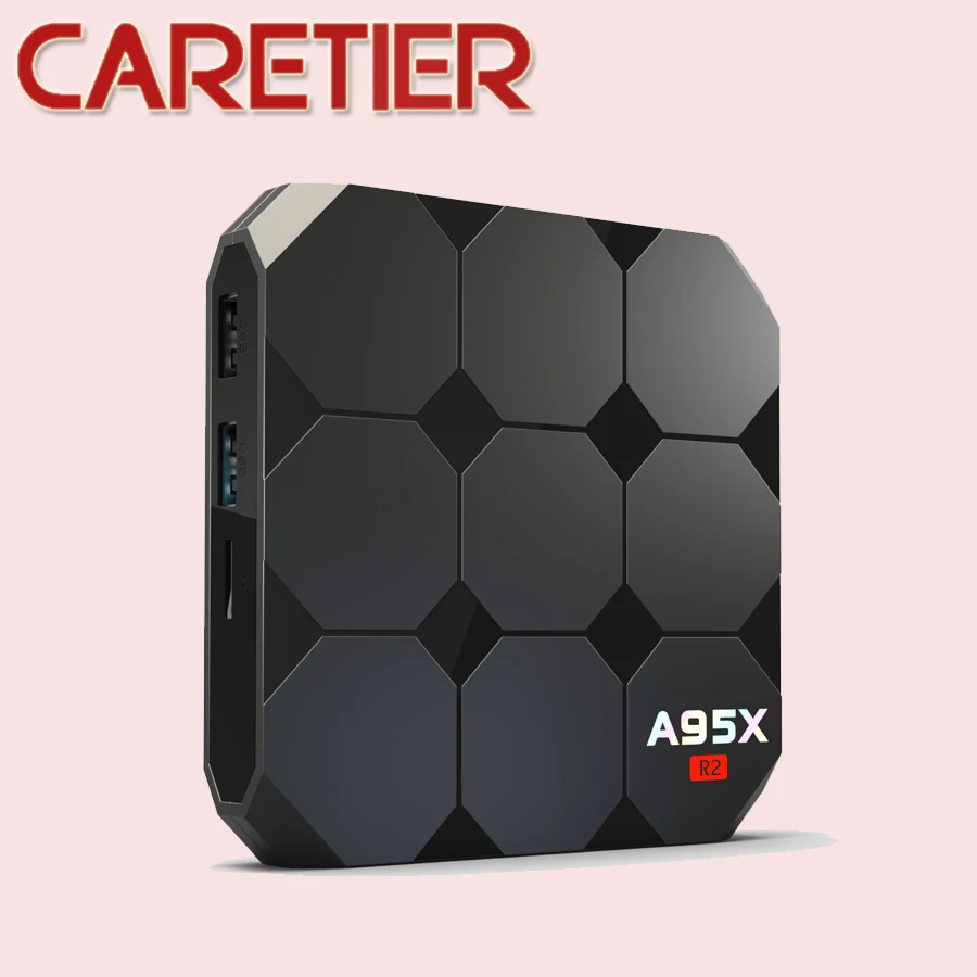 3 шт. A95X R2 Android 7,1 1,5 ГГц 4 ядра Smart ТВ Box Amlogic S905W четырехъядерный процессор Cortex A53 2G/16G