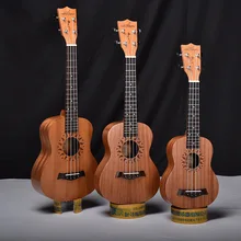 Tenor Ukulele Soprano Concert 21 23 26 Pulgadas Mini Hawaiana de Caoba de Caoba de La Guitarra 4 Cuerdas de Madera Artesanal Ukelele Uke