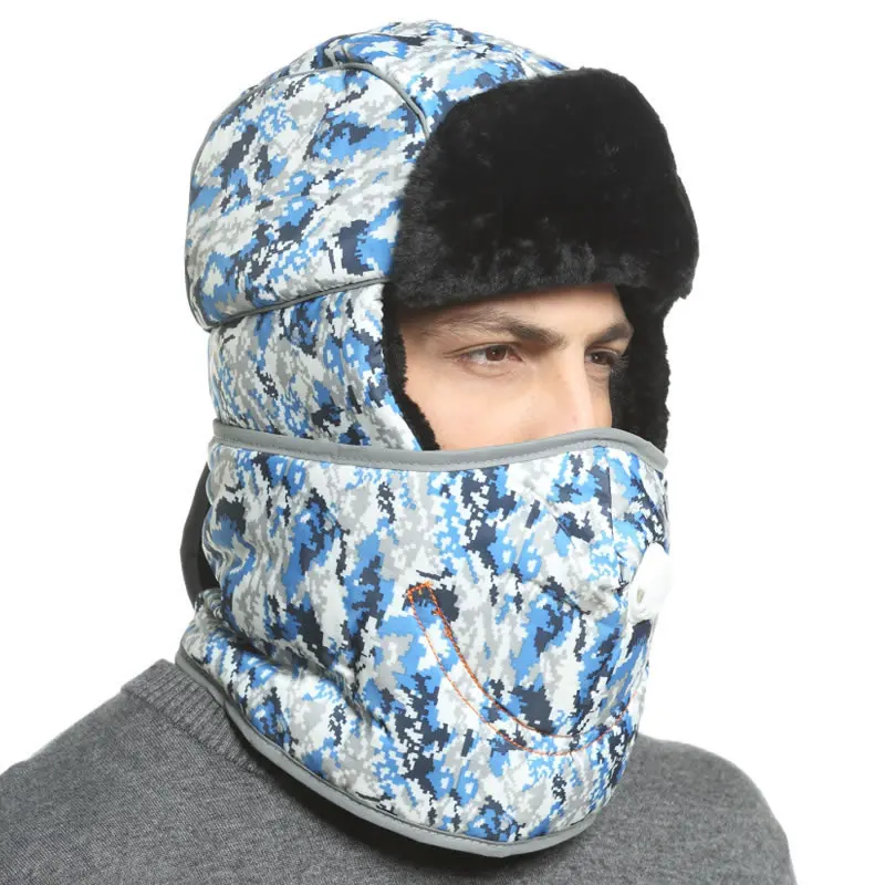 Style15 Дамская шапка Lei Feng, женские зимние шапки из хлопка для велоспорта, мужские головные уборы для улицы, зимние теплые кепки с защитой от ветра A54 - Цвет: Style15