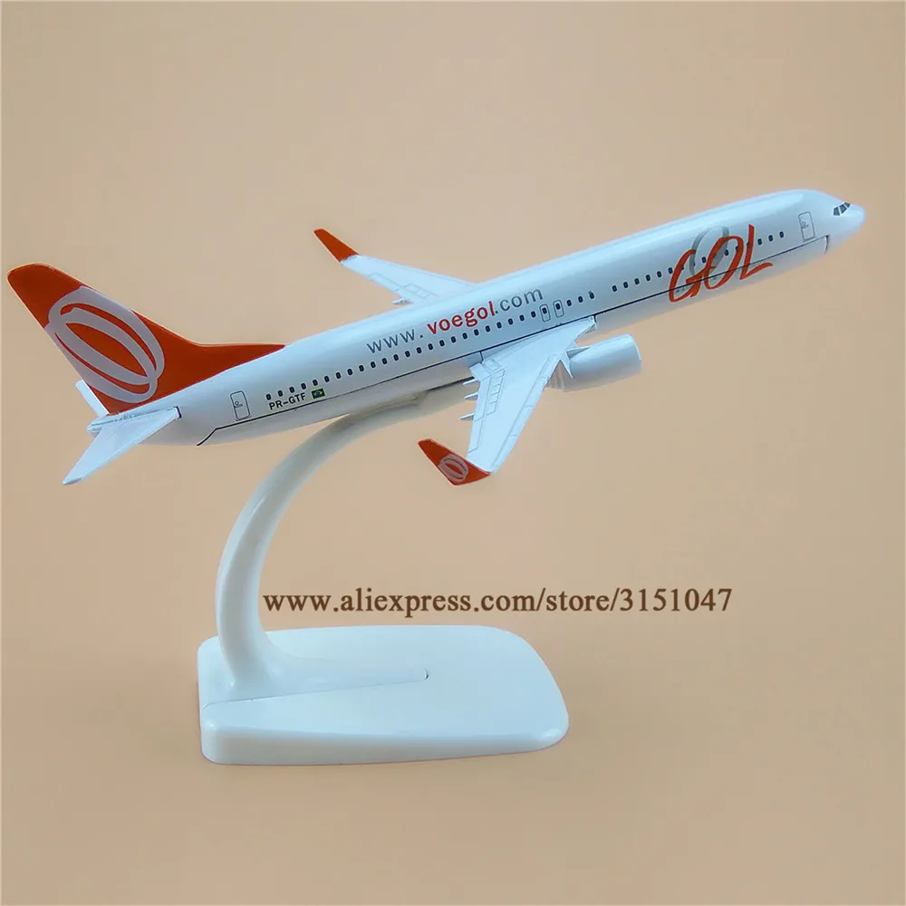 Сплав металла Air Бразилия Gol B737 Airlines модель самолета Voegol Boeing 737 Airways модель самолета Стенд для детей Подарки 16 см