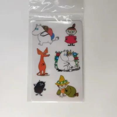 Moomin, новинка, наклейка на автобус, карточку, игрушка, наклейка, малыш, Муми, мультяшная наклейка, милый финский персонаж, наклейка на телефон, приятный цвет, наклейка - Цвет: 11