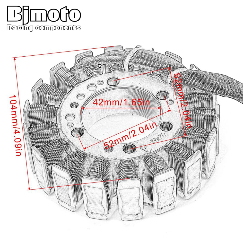BJMOTO мотоциклетный генератор МАГНЕТО СТАТОР катушка соленоида для Yamaha 5EB-81410-00 YZF R6 1999 2000 2001 2002 YZFR6 1999-2002