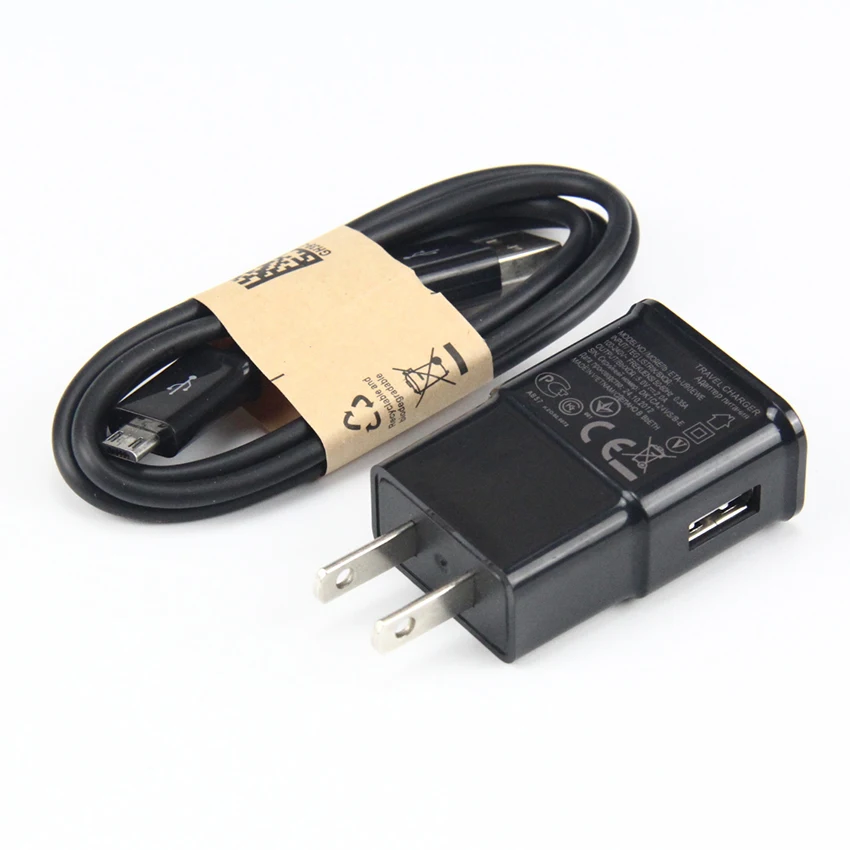 5 V 2A для samsung Galaxy S7 S6 край S5 Зарядное устройство по стандартам ЕС/США USB настенное вилка зарядного устройства+ микро USB кабель 300 шт./лот