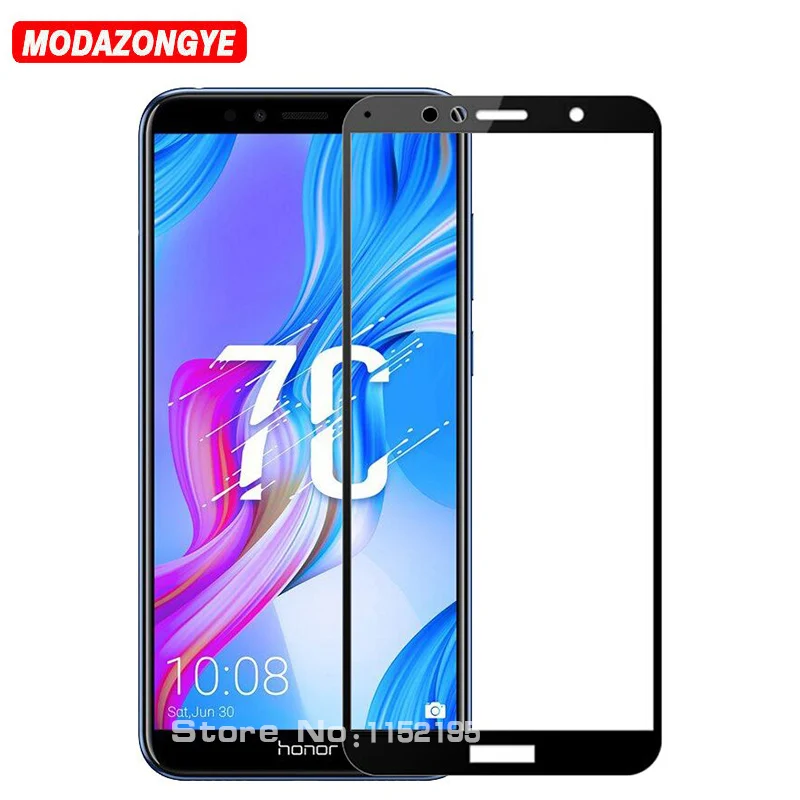 

Honor 7C AUM-L41 Screen Protector Full Cover For Honor7C AUM-L41 Tempered Glass For Huawei Honor 7C 7 C AUM-L41 Honor7C 5.7 inch