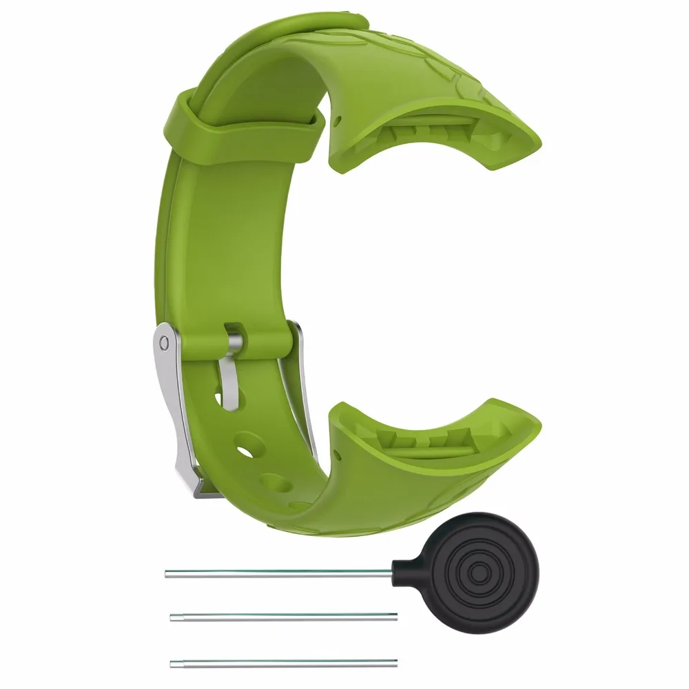 Female Green Замена браслет часы ремешок для SUUNTO M1 M2 M4 M5 серии Фитнес часы силиконовые спортивные запястье - Цвет ремешка: Female Green