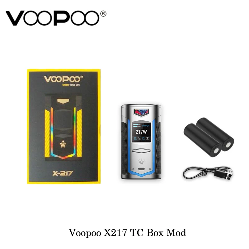 Электронные сигареты VOOPOO X217 TC Box Mod 217W GENE.FIT чип TFT экран питание от батареи