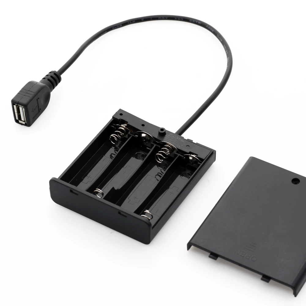 USB батарейный блок для 5 в светодиодные полосы света USB мини блок питания