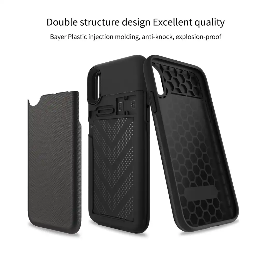 Wowcase Business Phone Cases For Iphone X Xs Case Credit Card Slot