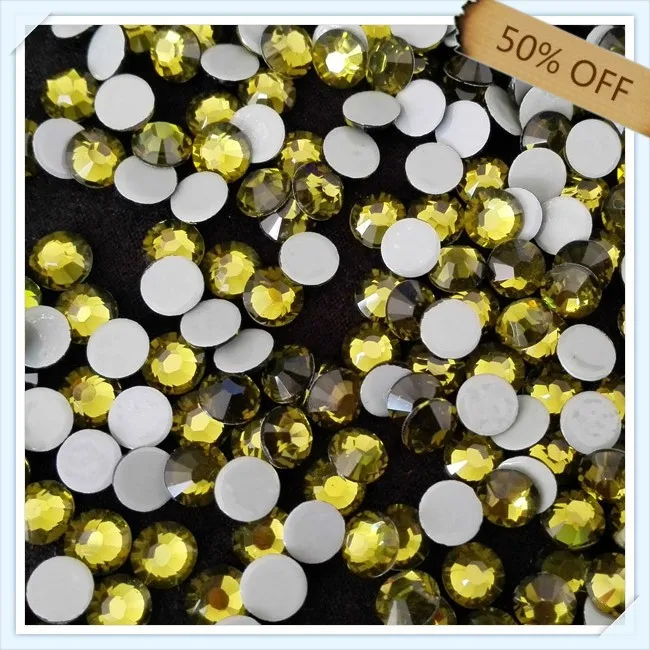 Хороший клиент команда Скидка 50% Мода ss16 мм 4 мм OLIVINE цвет для одежды ; с 1440 шт. каждый пакет