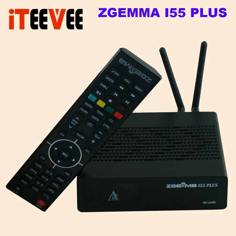 10 шт./лот zgemma i55 plus 4 K телеприставка IPTV с 300HMz встроенный wifi с DHL