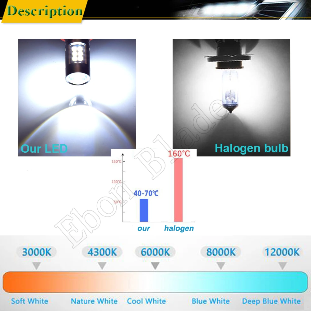 2 шт. H8 H11 H16JP H7 9006 HB4 9005 HB3 светодиодный Противотуманные фары Дневные Фары Светильник s лампы 3030 21SMD с can-bus вождения авто светильник DRL лампы 12V 24V