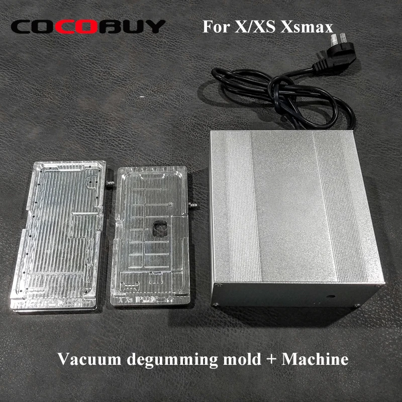 

LCD heating polarizer film removing mold with mini vacuum pump Vacuum degumming mold + machine New polarizer film remove mold