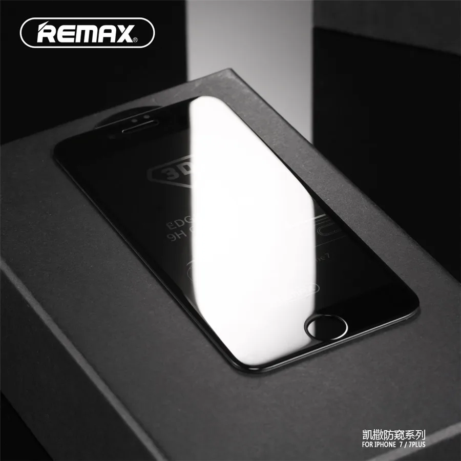 Remax 3D антибликовое закаленное стекло для iphone X/XS 7/8 7/8 plus изогнутое Ультра тонкое полное покрытие изогнутая пленка для экрана Защитная пленка для экрана - Цвет: Black