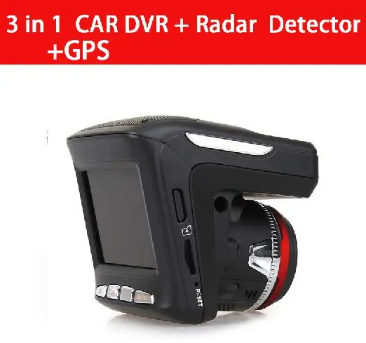 Русский 2 в 1 Автомобильный радар-детектор DVR, gps трекер 2," мини видеорегистратор HD 1280x1080P фиксированный и поток скорость обнаружения видео рекордер - Название цвета: 3 in 1