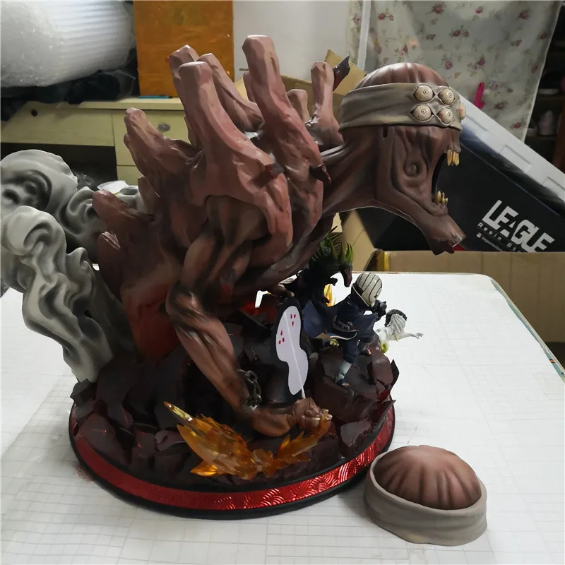 Наруто Shippude: величайший ниндзя Storm статуя Акацуки бюст с светодиодный свет GK 35 см фигурку Коллекционная модель Toy BOX D697