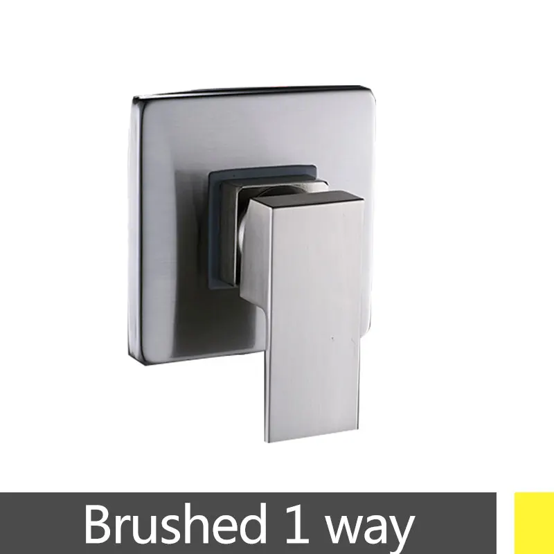 brushed 1 way Золотой/ORB набор для душа заменить смеситель клапан 1/2/3 способа водопроводный смеситель для душа горячей и холодной Управление ванная комната скрытый смеситель для душа - Цвет: brushed 1 way