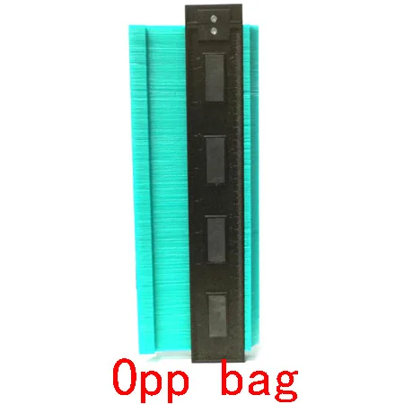 10 inch-OPP bag Пластиковый профиль копировальный Калибр контурный Калибр Дубликатор стандарт 5/1" Ширина древесины маркировочный инструмент плитка ламинат плитки общие инструменты - Цвет: 10 inch-OPP bag