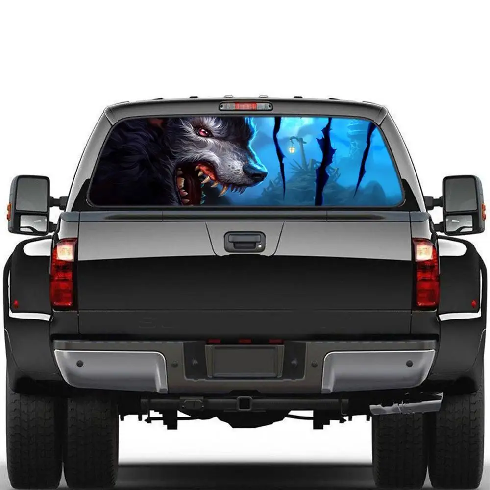

Auto Products Wolf Totem Rear Window Graphic Decal Sticker Decal Tint Sticker For Car Truck SUV