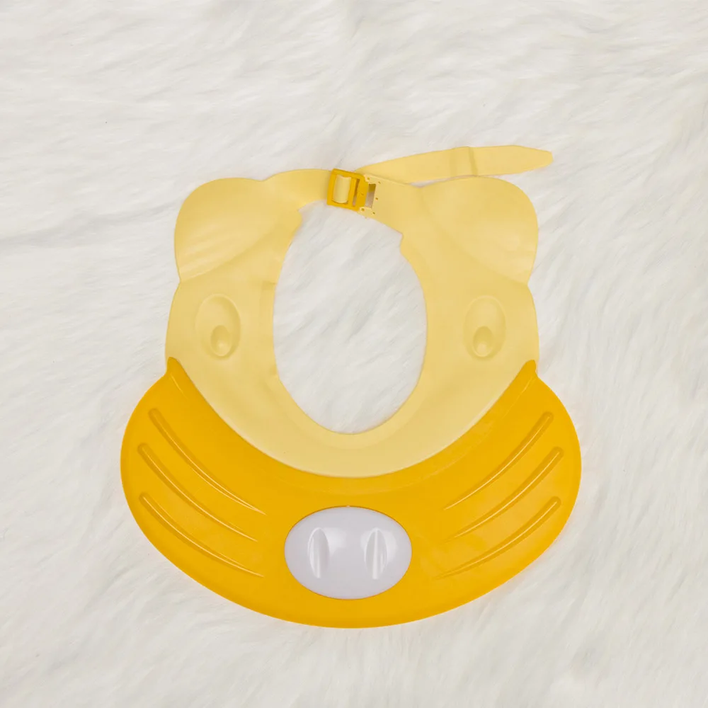 yellow 1 шт., Регулируемая Шапочка для душа для малышей, шампунь для купания, шапочка для душа для мытья волос, кепки с прямым козырьком для ухода за ребенком - Цвет: yellow
