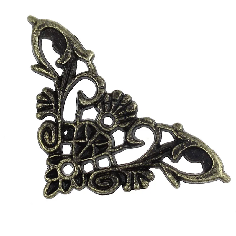 Embellishment-Findings-Triangle-Antique-Bronze-Hollow-Pattern-3-5cm-x-3-5cm-1000PCs