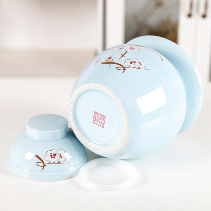  Jingdezhen Ceramic Storage Jar Household Pickle Bottles Night Stains Pickled Cabbage Container Seal - 32978416086